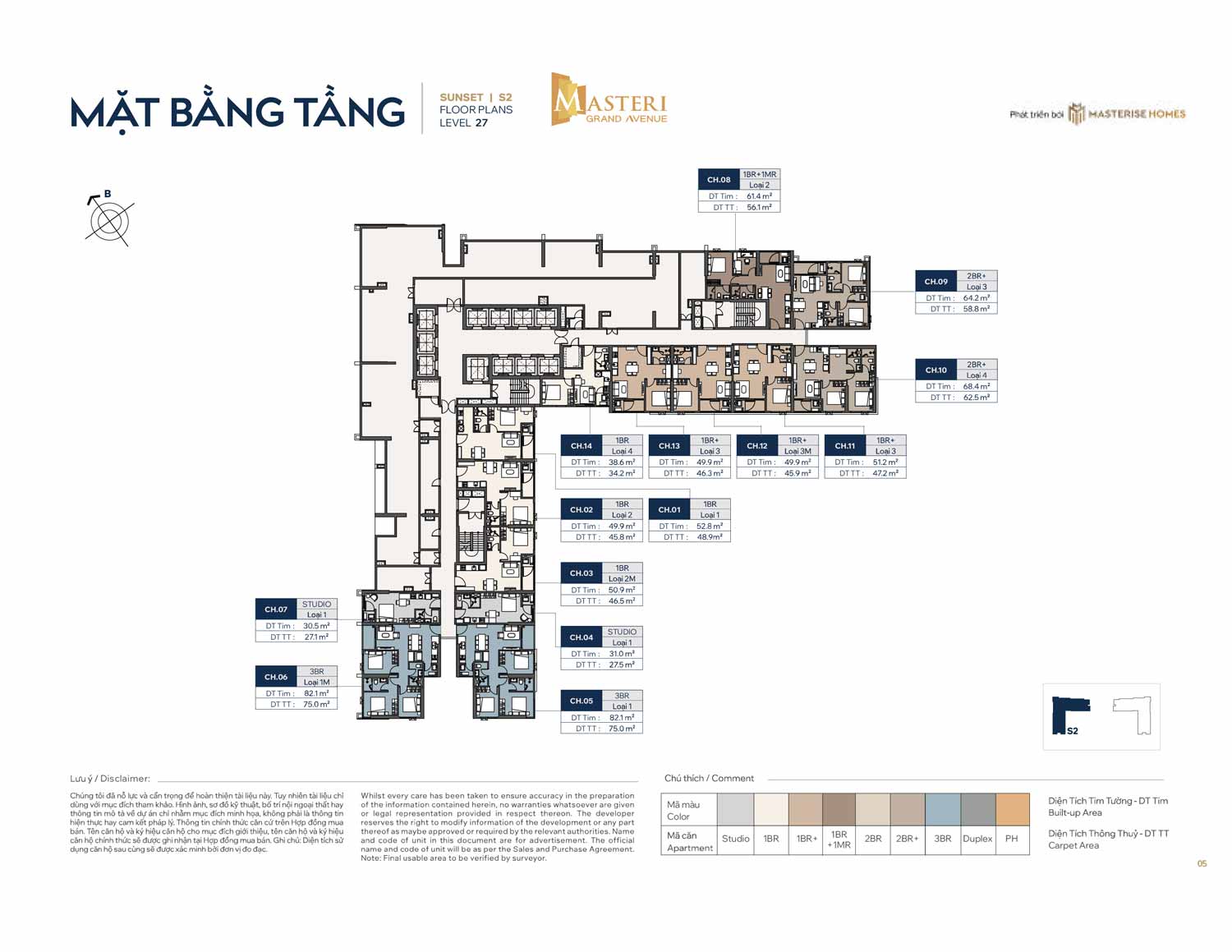 mat bang tang 27 toa the sunset masteri grand avenue vinhomes global gate