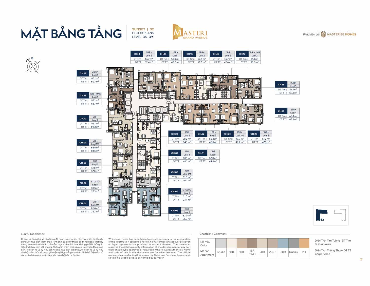 mat bang tang 35 39 toa the sunset masteri grand avenue