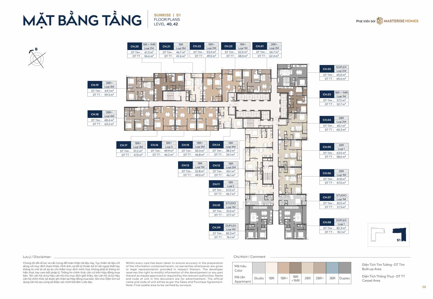 mat bang tang 40 42 toa the sunrise masteri grand avenue