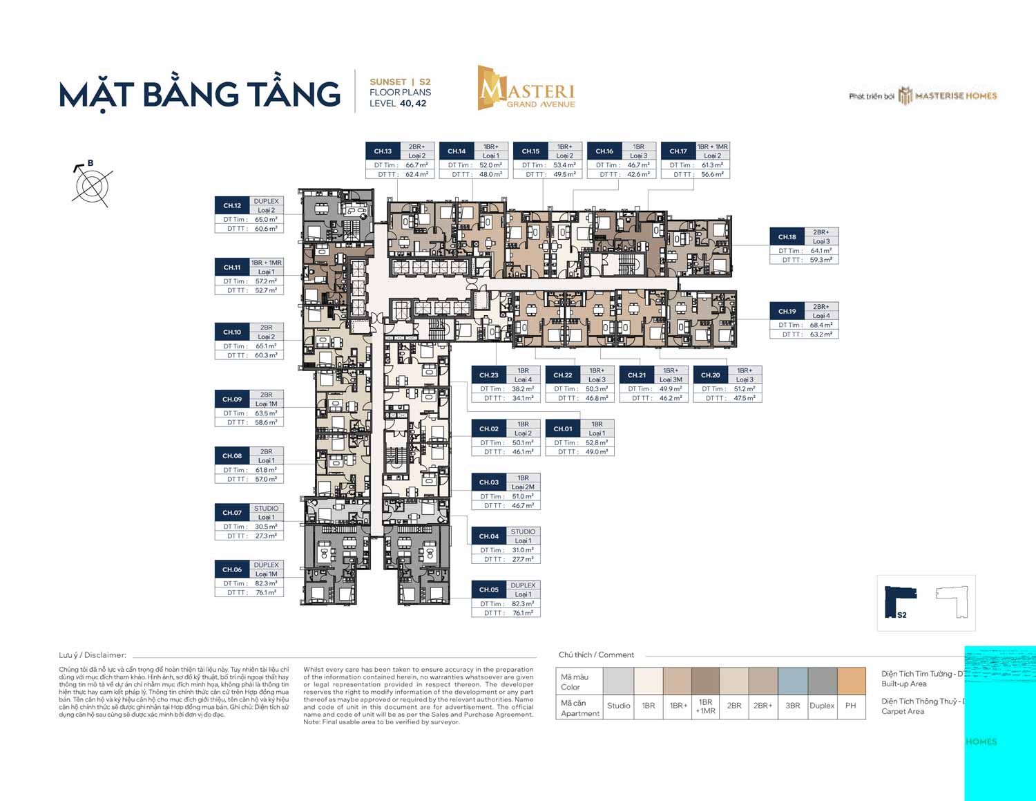 mat bang tang 40 42 toa the sunset masteri grand avenue
